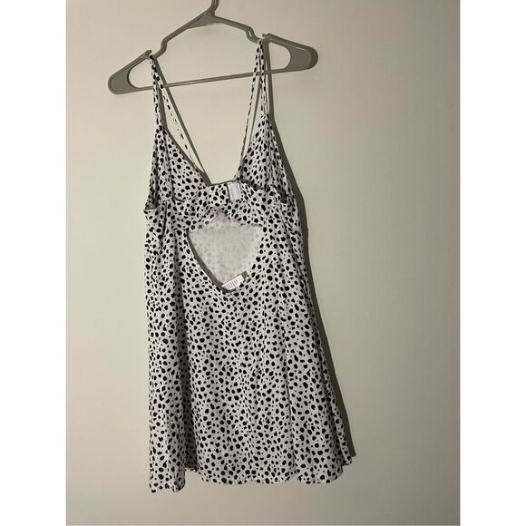 NEW kendall & kylie with pacsun white and black leopard print skinny strap open - Picture 3 of 5